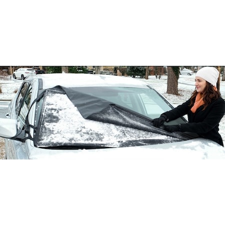 Frostguard FrostGuard Pro Black Standard Windshield Cover 1 pk 52871